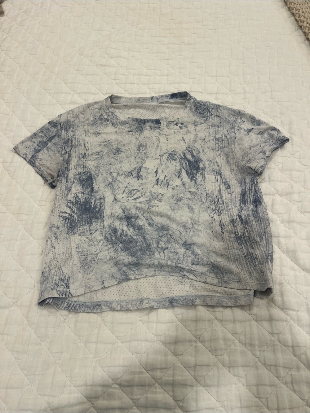 Lululemon Blue Tie-Dye Short Sleeve Women's Top